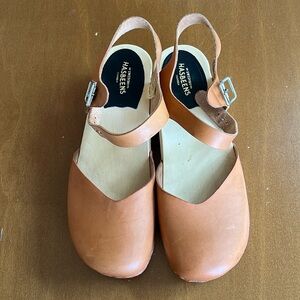 Swedish Hasbeens Mary Jane Clogs 38